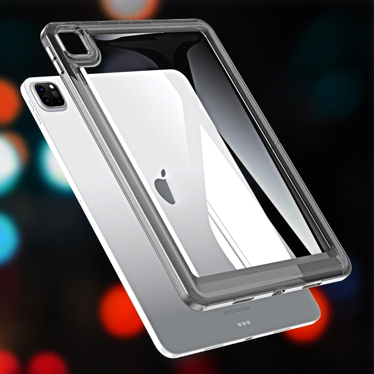 For iPad Pro 12.9 2022 / 2021 / 2020 Transparent Acrylic Tablet Case(Black) - iPad Pro 12.9 (2022/2021) Cases by buy2fix | Online Shopping UK | buy2fix