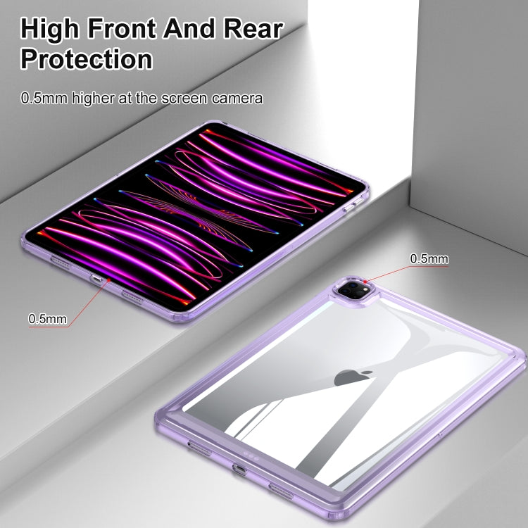 For iPad Pro 12.9 2022 / 2021 / 2020 Transparent Acrylic Tablet Case(Transparent) - iPad Pro 12.9 (2022/2021) Cases by buy2fix | Online Shopping UK | buy2fix