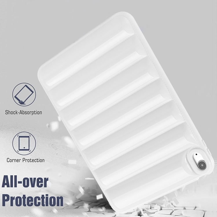 For iPad Air 11 2025 / 2024 Eiderdown Cushion Shockproof Tablet Case(White) - iPad Air 11 2025 / 2024 Cases by buy2fix | Online Shopping UK | buy2fix