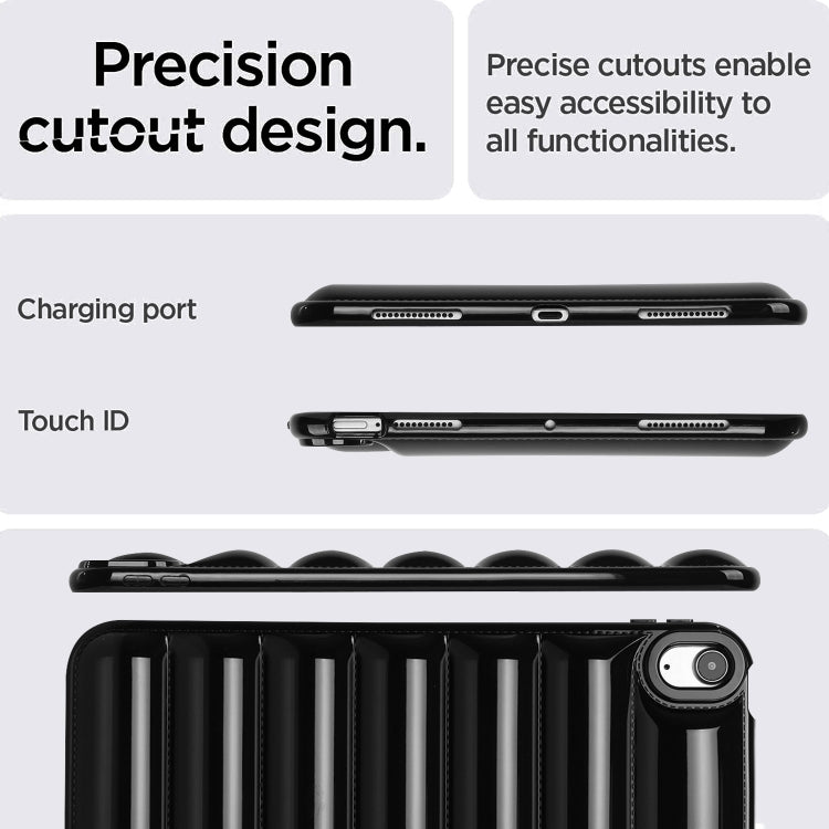 For iPad Air 11 2025 / 2024 Eiderdown Cushion Shockproof Tablet Case(Black) - iPad Air 11 2025 / 2024 Cases by buy2fix | Online Shopping UK | buy2fix