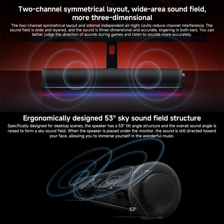 Xiaomi Redmi Computer Bluetooth Speaker with RGB Ambience Light(Black) - by Xiaomi | Online Shopping UK | buy2fix
