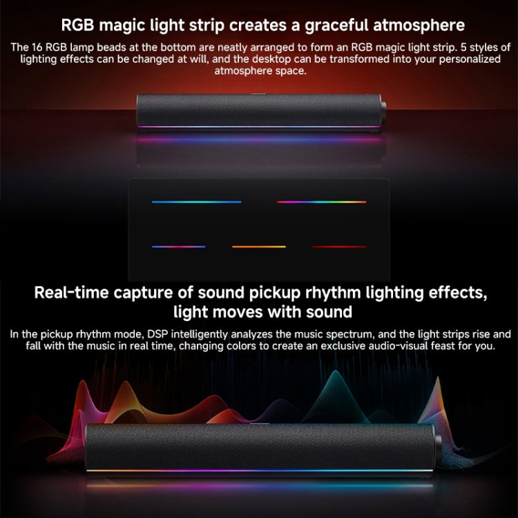 Xiaomi Redmi Computer Bluetooth Speaker with RGB Ambience Light(Black) - by Xiaomi | Online Shopping UK | buy2fix