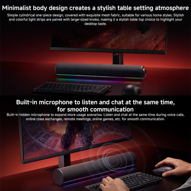 Xiaomi Redmi Computer Bluetooth Speaker with RGB Ambience Light(Black) - by Xiaomi | Online Shopping UK | buy2fix