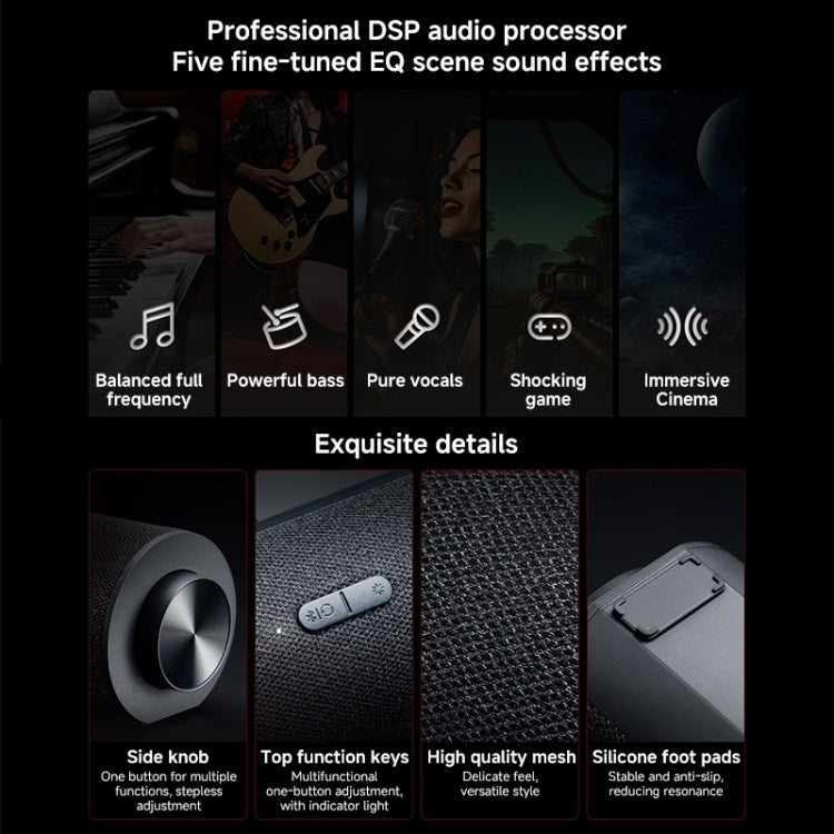 Xiaomi Redmi Computer Bluetooth Speaker with RGB Ambience Light(Black) - by Xiaomi | Online Shopping UK | buy2fix
