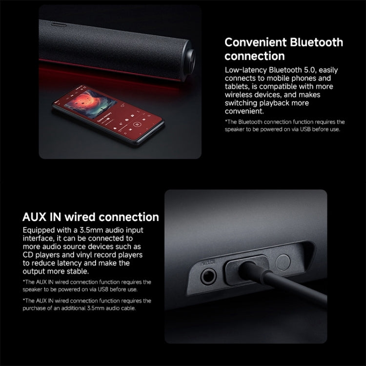 Xiaomi Redmi Computer Bluetooth Speaker with RGB Ambience Light(Black) by Xiaomi