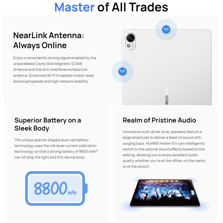 HUAWEI MatePad 11.5S PaperMatte Edition WIFI, 8GB+256GB, HarmonyOS 4.2 Hisilicon Kirin 9000WL, Not Support Google Play(Grey) by Huawei