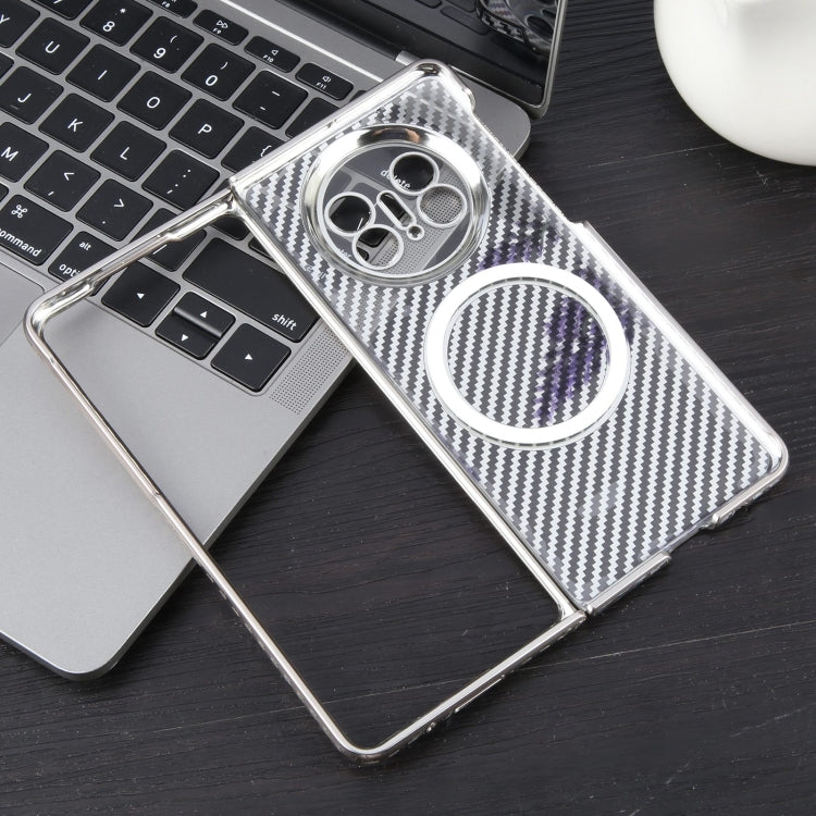 For Huawei Mate X5 6D Plated Carbon Fiber Clear Magsafe PC Phone Case(Titanium Grey) - Huawei Cases by buy2fix | Online Shopping UK | buy2fix