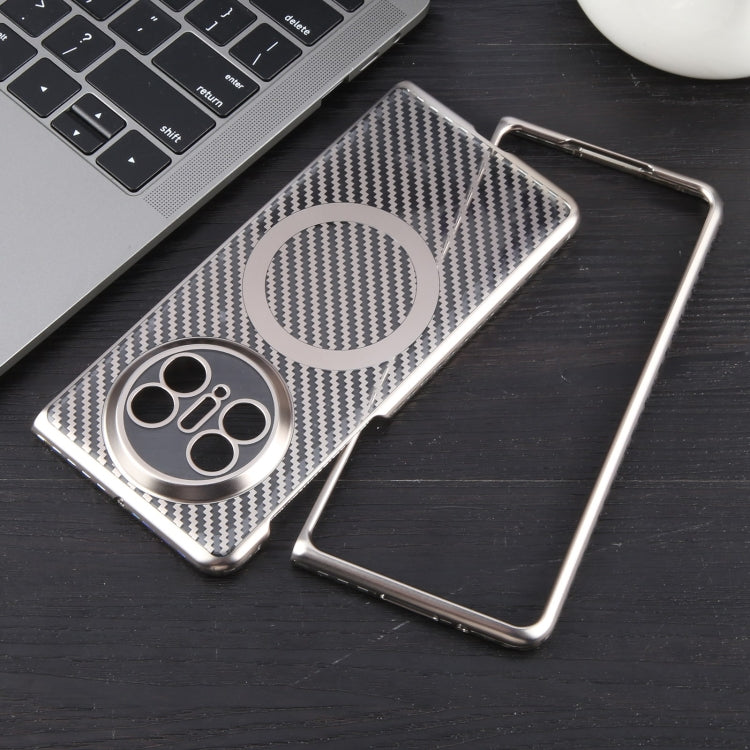 For Huawei Mate X5 6D Plated Carbon Fiber Clear Magsafe PC Phone Case(Titanium Grey) - Huawei Cases by buy2fix | Online Shopping UK | buy2fix