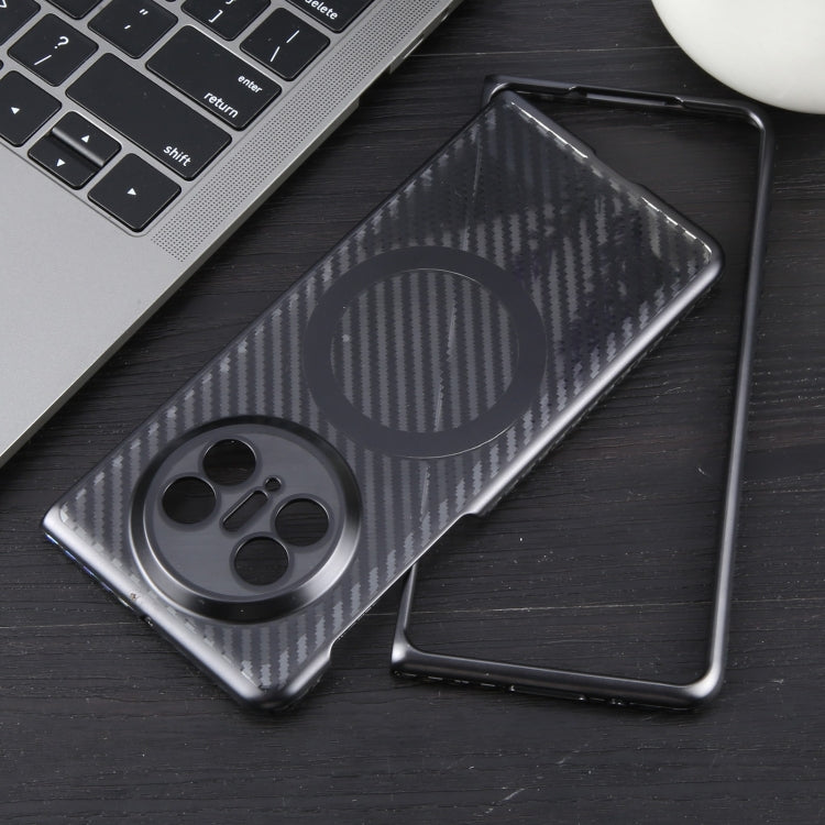 For Huawei Mate X5 6D Plated Carbon Fiber Clear Magsafe PC Phone Case(Starry Black) - Huawei Cases by buy2fix | Online Shopping UK | buy2fix