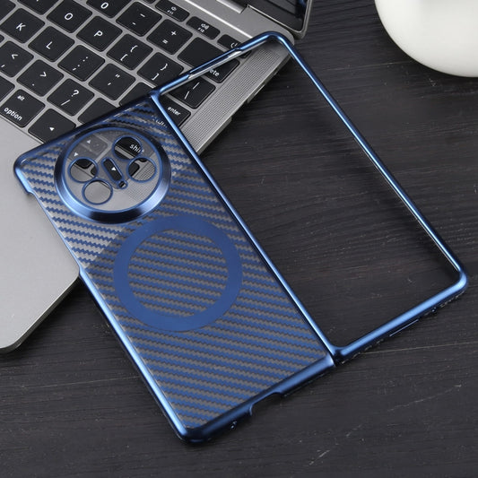 For Huawei Mate X5 6D Plated Carbon Fiber Clear Magsafe PC Phone Case(Dream Blue) by buy2fix