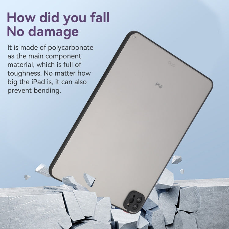 For iPad Air 13 2025 / 2024 Skin Feel 2 in 1 PC Hybrid TPU Tablet Case(Black) - iPad Air 13 2025 / 2024 Cases by buy2fix | Online Shopping UK | buy2fix