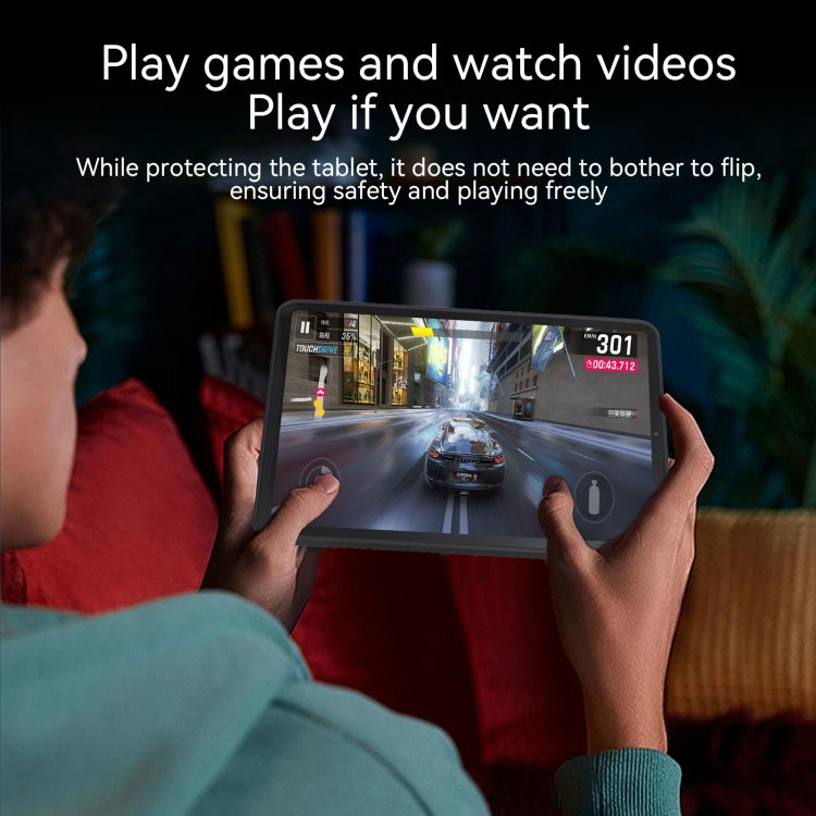 For iPad Air 13 2025 / 2024 Skin Feel 2 in 1 PC Hybrid TPU Tablet Case(Black) - iPad Air 13 2025 / 2024 Cases by buy2fix | Online Shopping UK | buy2fix