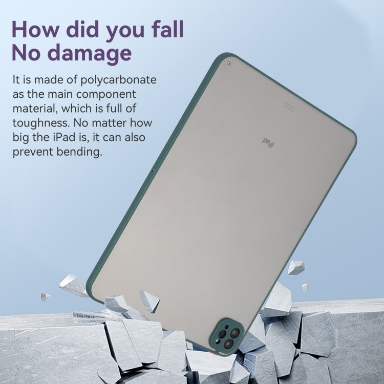 For iPad Air 13 2025 / 2024 Skin Feel 2 in 1 PC Hybrid TPU Tablet Case(Green) - iPad Air 13 2025 / 2024 Cases by buy2fix | Online Shopping UK | buy2fix