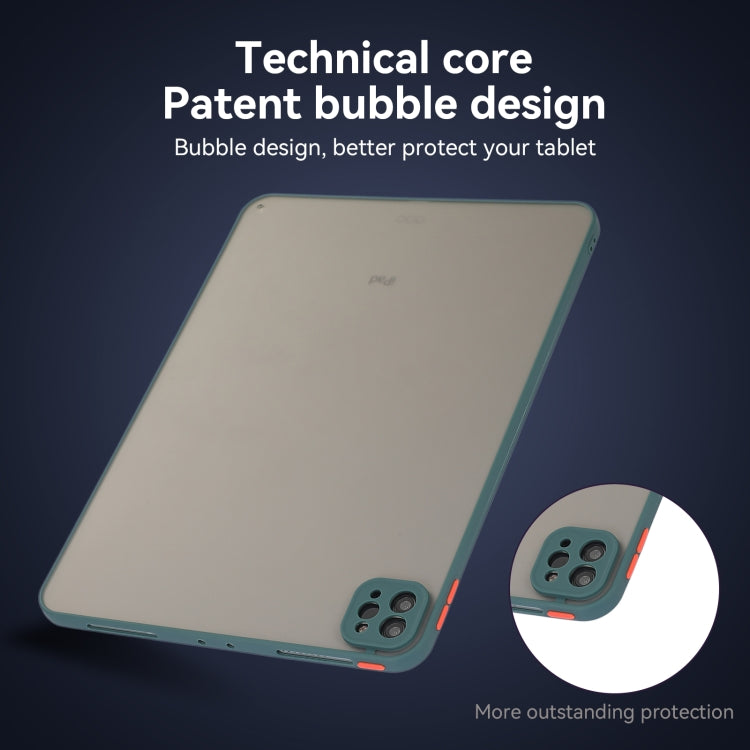 For iPad Air 13 2025 / 2024 Skin Feel 2 in 1 PC Hybrid TPU Tablet Case(Green) - iPad Air 13 2025 / 2024 Cases by buy2fix | Online Shopping UK | buy2fix