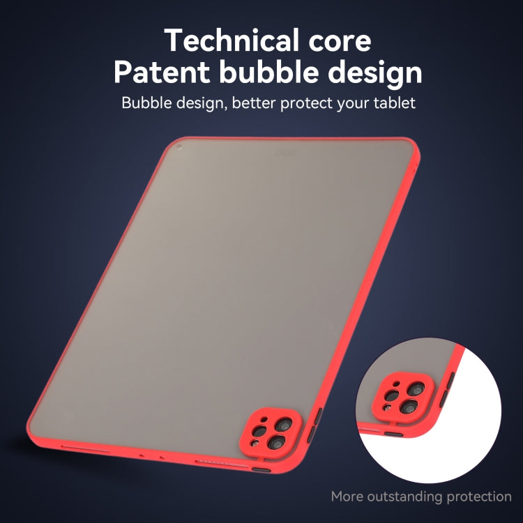 For iPad Pro 12.9 2022/2021/2020/2018 Skin Feel 2 in 1 PC Hybrid TPU Tablet Case(Red) - iPad Pro 12.9 (2022/2021) Cases by buy2fix | Online Shopping UK | buy2fix