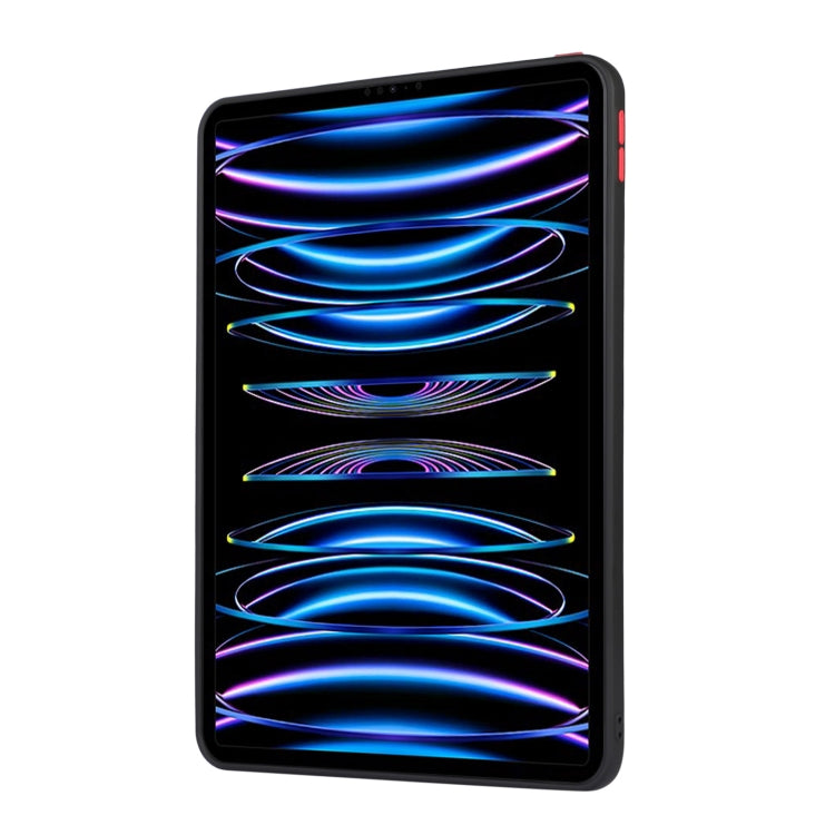 For iPad Pro 12.9 2022/2021/2020/2018 Skin Feel 2 in 1 PC Hybrid TPU Tablet Case(Black) - iPad Pro 12.9 (2022/2021) Cases by buy2fix | Online Shopping UK | buy2fix