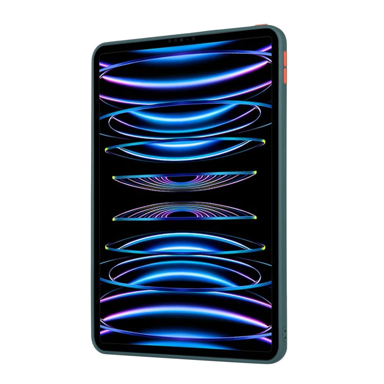 For iPad Pro 12.9 2022/2021/2020/2018 Skin Feel 2 in 1 PC Hybrid TPU Tablet Case(Green) - iPad Pro 12.9 (2022/2021) Cases by buy2fix | Online Shopping UK | buy2fix