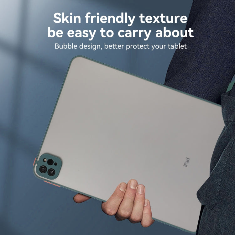 For iPad Pro 12.9 2022/2021/2020/2018 Skin Feel 2 in 1 PC Hybrid TPU Tablet Case(Green) - iPad Pro 12.9 (2022/2021) Cases by buy2fix | Online Shopping UK | buy2fix