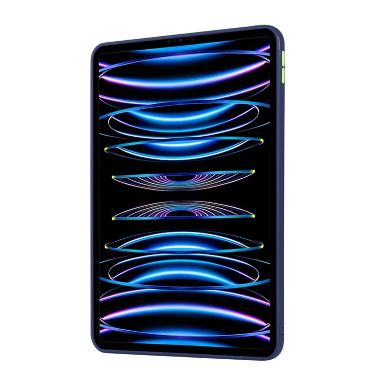 For iPad Pro 12.9 2022/2021/2020/2018 Skin Feel 2 in 1 PC Hybrid TPU Tablet Case(Blue) - iPad Pro 12.9 (2022/2021) Cases by buy2fix | Online Shopping UK | buy2fix
