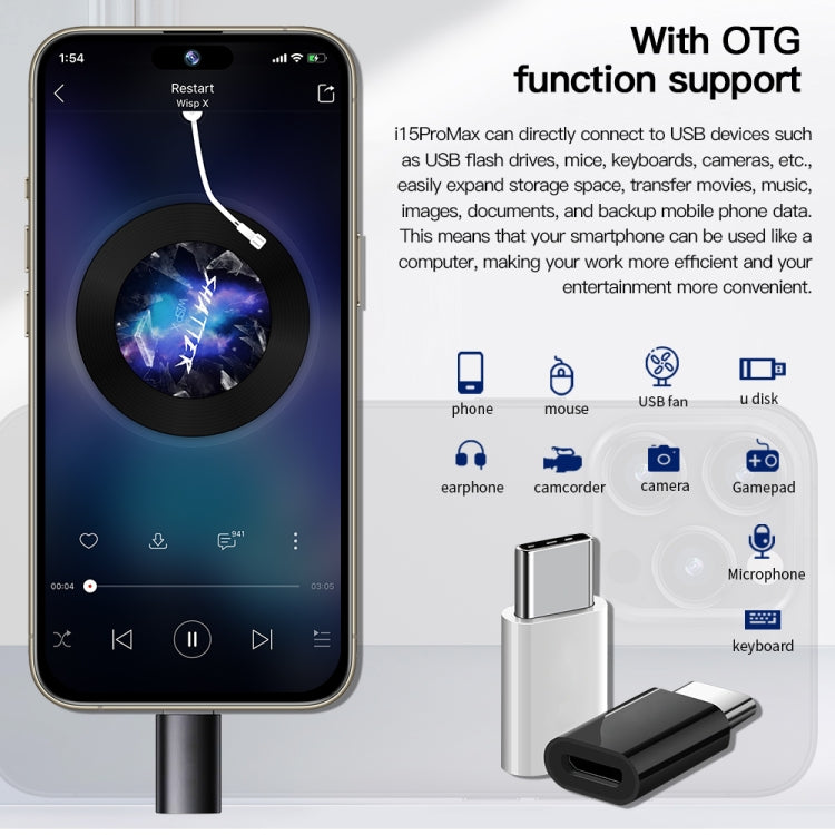 i15 Pro Max / Q5A, 6GB+128GB, 6.5 inch Screen, Face Identification, Android 10 MTK6762 Octa Core, OTG, NFC, Network: 4G, Dual SIM(Titanium White) - by buy2fix | Online Shopping UK | buy2fix