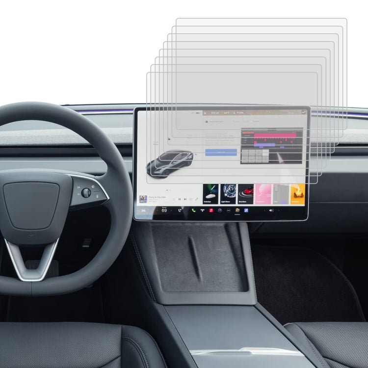 For Tesla Model 3 2024 25pcs Car Navigator Protective Film Tempered Glass Film by buy2fix