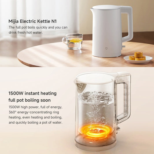 Xiaomi Mijia 1.5L 1500W Electric Kettle N1, CN Plug(White) by Xiaomi