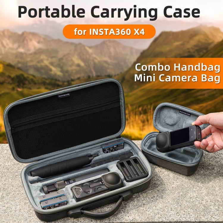 For Insta360 X4 / X5 Sunnylife Carrying Case Handbag, Model:X4-B812 Mini Camera Bag - Case & Bags by Sunnylife | Online Shopping UK | buy2fix