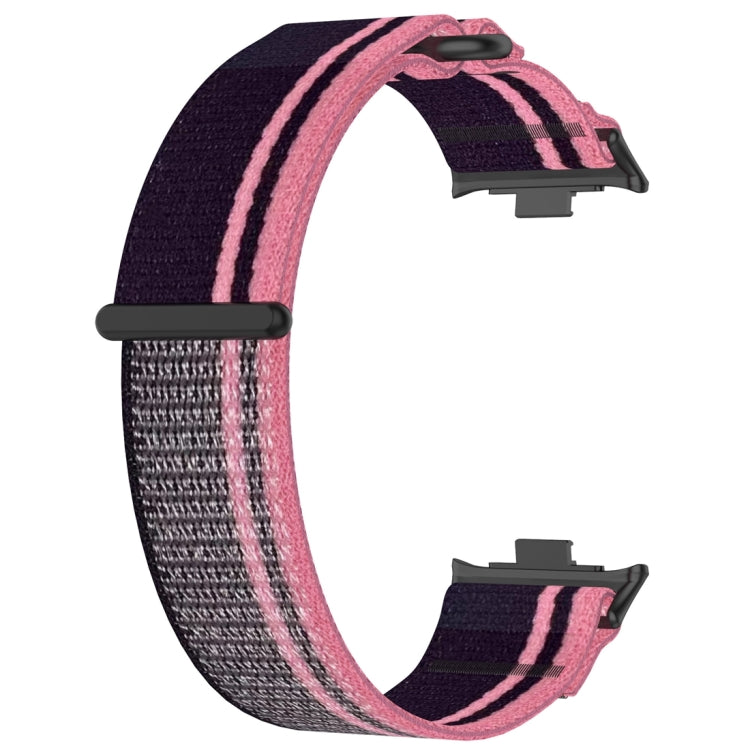 For Xiaomi Band 8 Pro / Redmi Watch 4 Loop Nylon Watch Band(Pink Purple) - Watch Bands by buy2fix | Online Shopping UK | buy2fix
