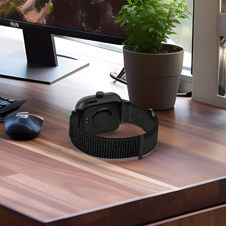 For Xiaomi Smart Band 9 Pro / 8 Pro Loop Nylon Watch Band(Grey Yellow) by buy2fix