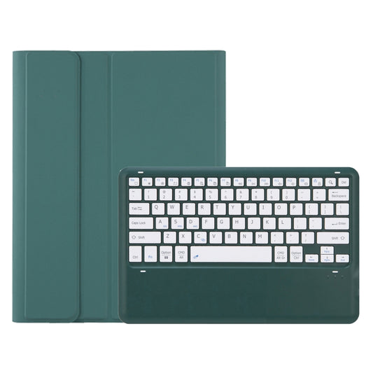 For iPad Pro 13 2024 A13B Detachable Ultra-Thin Bluetooth Keyboard Leather Tablet Case with Pen Slot(Dark Green) by buy2fix
