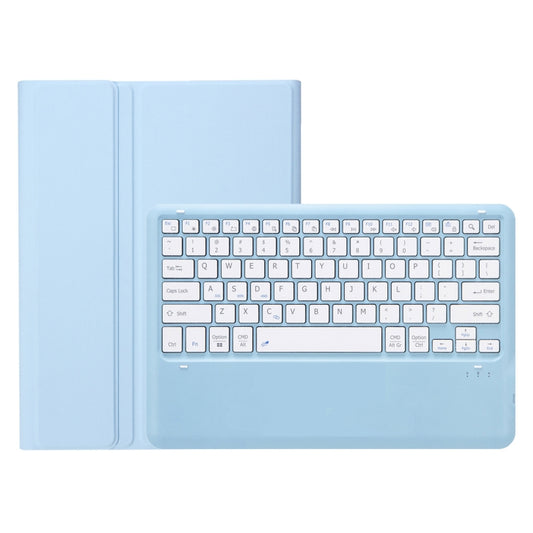 For iPad Pro 13 2024 A13B Detachable Ultra-Thin Bluetooth Keyboard Leather Tablet Case with Pen Slot(Light Blue) by buy2fix