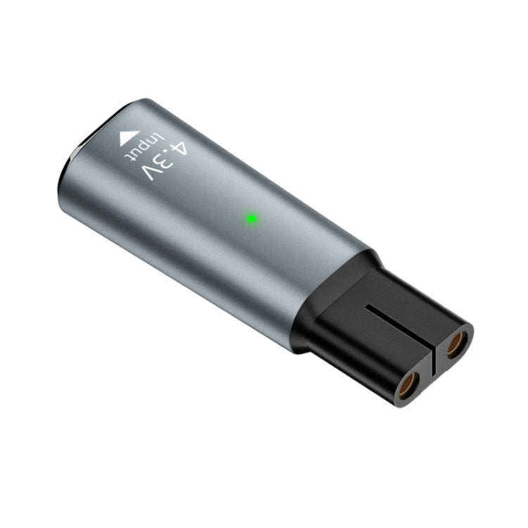 Shaver / Clipper Charging Adapter for Philips, Interface:Type-C to 4.3V Single Slot(Grey) - Shavers Parts & Accessories by buy2fix | Online Shopping UK | buy2fix