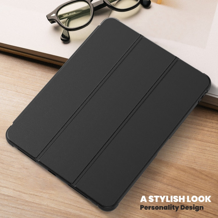For iPad Pro 11 2022 / Air 10.9 2022 Carbon Fiber Leather Smart Tablet Case(Black) - iPad Pro 11 (2022/2021) Cases by buy2fix | Online Shopping UK | buy2fix