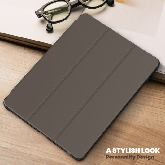 For iPad 10.2 2021 / Air 10.5 Carbon Fiber Leather Smart Tablet Case(Brown) - iPad 10.2 Cases by buy2fix | Online Shopping UK | buy2fix