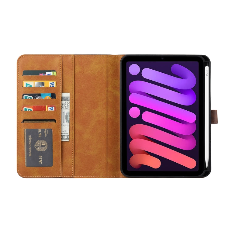 For iPad mini 2024 Calf Texture Double Fold Clasp Horizontal Flip Leather Smart Tablet Case(Rose Gold) - iPad mini 2024 Cases by buy2fix | Online Shopping UK | buy2fix
