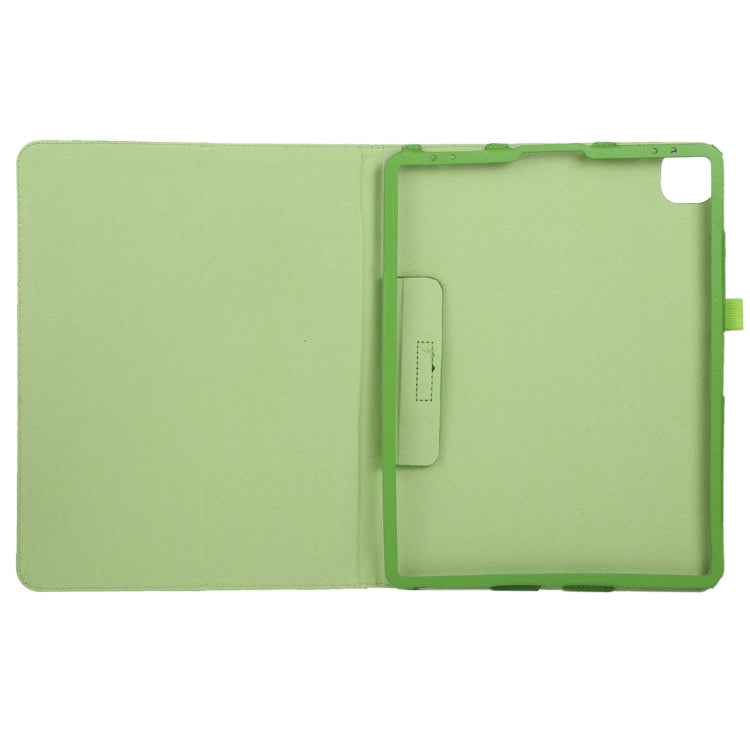 For iPad Air 11 2025 / 2024 Litchi Texture Solid Color Leather Tablet Case(Green) - iPad Air 11 2025 / 2024 Cases by buy2fix | Online Shopping UK | buy2fix