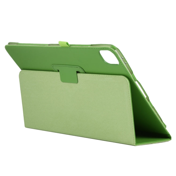 For iPad Air 11 2025 / 2024 Litchi Texture Solid Color Leather Tablet Case(Green) - iPad Air 11 2025 / 2024 Cases by buy2fix | Online Shopping UK | buy2fix