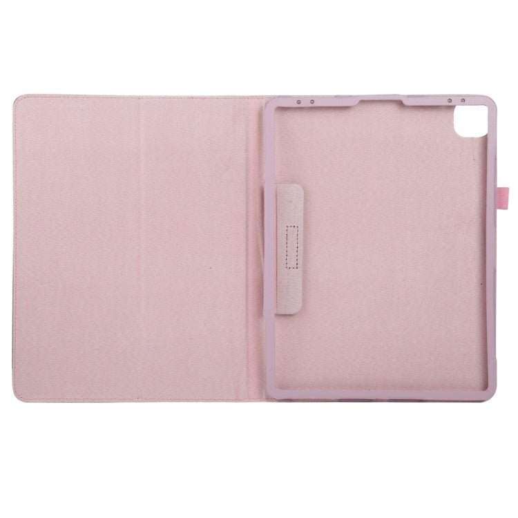 For iPad Pro 11 2024 Litchi Texture Solid Color Leather Tablet Case(Pink) - iPad Pro 11 2024 Cases by buy2fix | Online Shopping UK | buy2fix