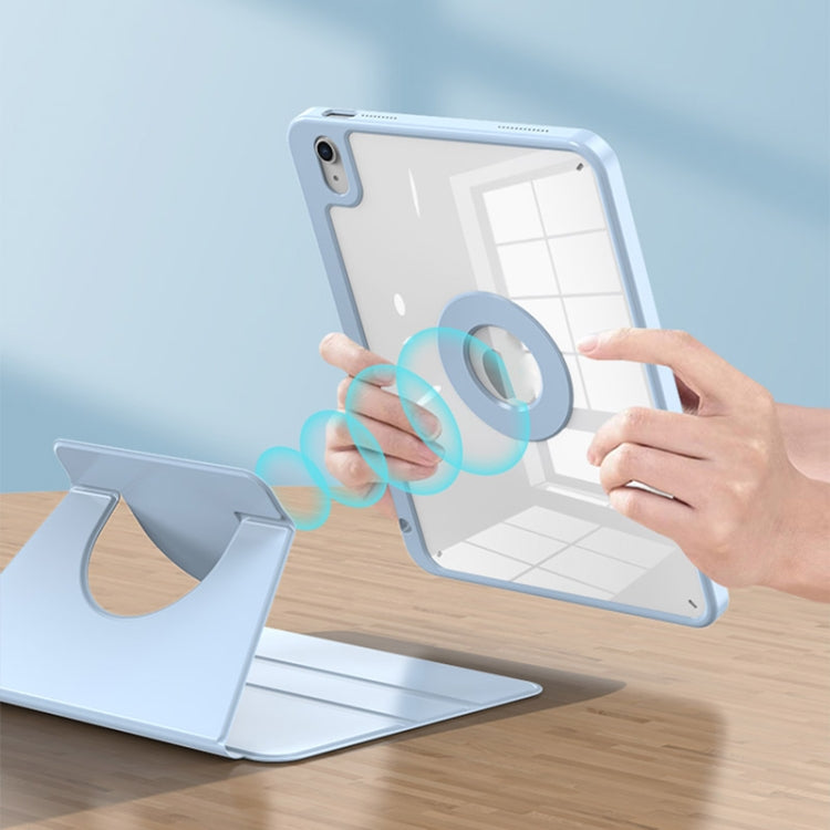 For iPad Pro 11 2025 / 2024 2 in 1 Acrylic Split Rotating Leather Tablet Case(Grey) by buy2fix