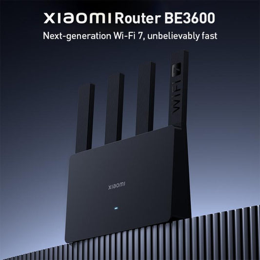 Xiaomi Router BE3600 WiFi7 2.5G Port Dual Band, US Plug(Black) - Wireless Routers by Xiaomi | Online Shopping UK | buy2fix
