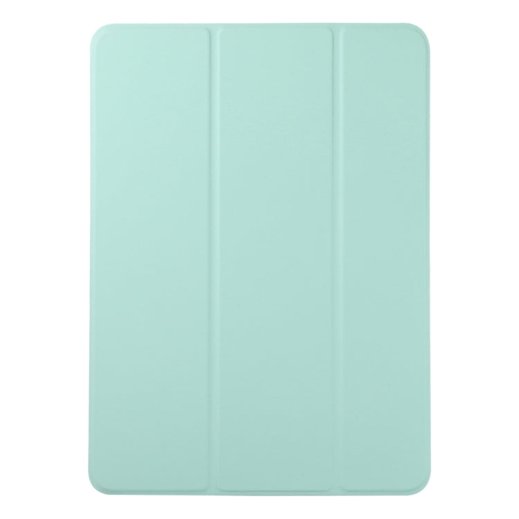 For iPad Pro 13 2024 Double-sided Clip Non-buckle Magnetic PU Smart Tablet Case(Light Green) - iPad Air 13 2025 / 2024 Cases by buy2fix | Online Shopping UK | buy2fix