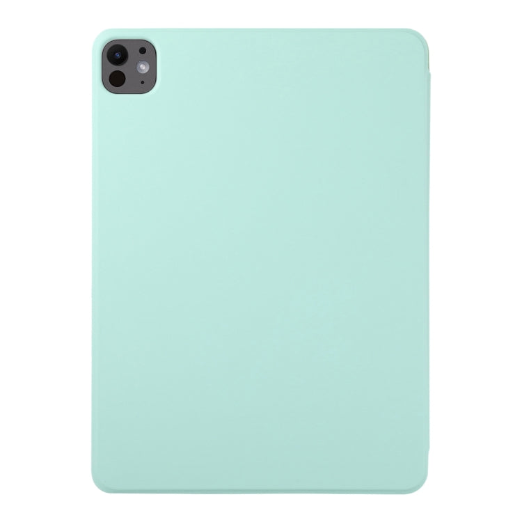 For iPad Pro 13 2024 Double-sided Clip Non-buckle Magnetic PU Smart Tablet Case(Light Green) - iPad Air 13 2025 / 2024 Cases by buy2fix | Online Shopping UK | buy2fix