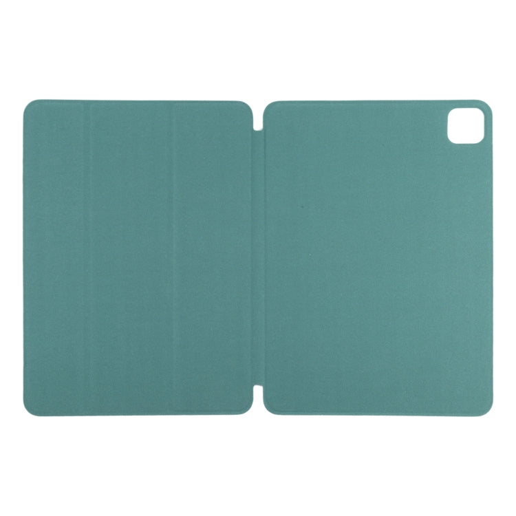 For iPad Pro 13 2024 Double-sided Clip Non-buckle Magnetic PU Smart Tablet Case(Green) - iPad Air 13 2025 / 2024 Cases by buy2fix | Online Shopping UK | buy2fix