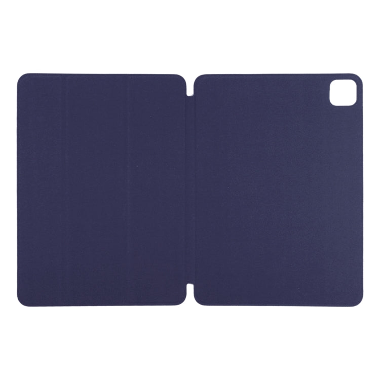 For iPad Pro 13 2024 Double-sided Clip Non-buckle Magnetic PU Smart Tablet Case(Dark Blue) - iPad Air 13 2025 / 2024 Cases by buy2fix | Online Shopping UK | buy2fix