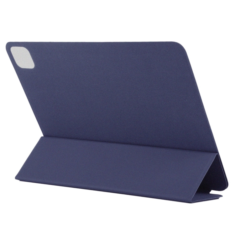 For iPad Pro 13 2024 Double-sided Clip Non-buckle Magnetic PU Smart Tablet Case(Dark Blue) - iPad Air 13 2025 / 2024 Cases by buy2fix | Online Shopping UK | buy2fix