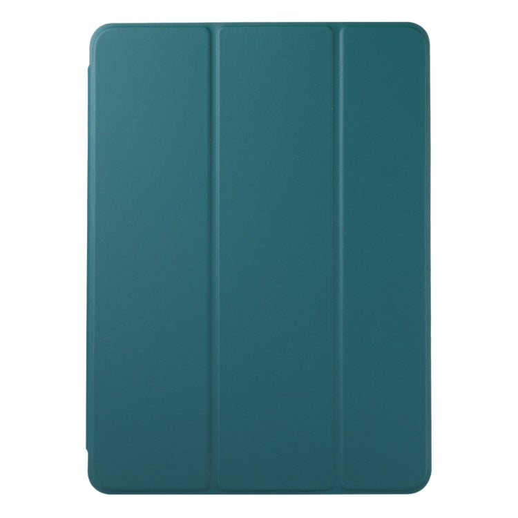 For iPad Pro 13 2024 Double-sided Clip Non-buckle Magnetic PU Smart Tablet Case(Dark Green) - iPad Air 13 2025 / 2024 Cases by buy2fix | Online Shopping UK | buy2fix