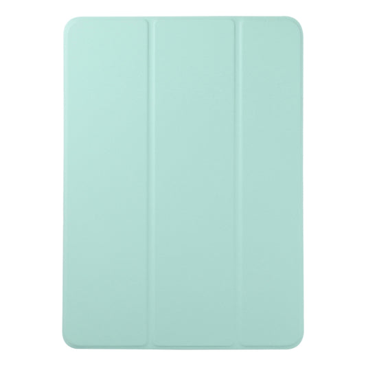 For iPad Pro 11 2025 / 2024 Double-sided Clip Non-buckle Magnetic PU Smart Tablet Case(Light Green) by buy2fix