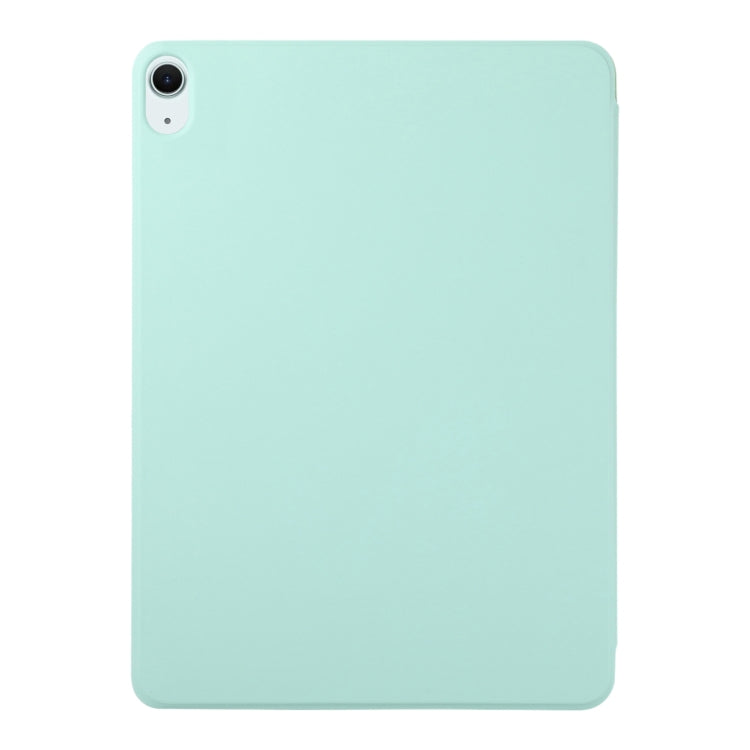 For iPad Air 11 2025 / 2024 Double-sided Clip Non-buckle Magnetic PU Smart Tablet Case(Light Green) - iPad Air 11 2025 / 2024 Cases by buy2fix | Online Shopping UK | buy2fix