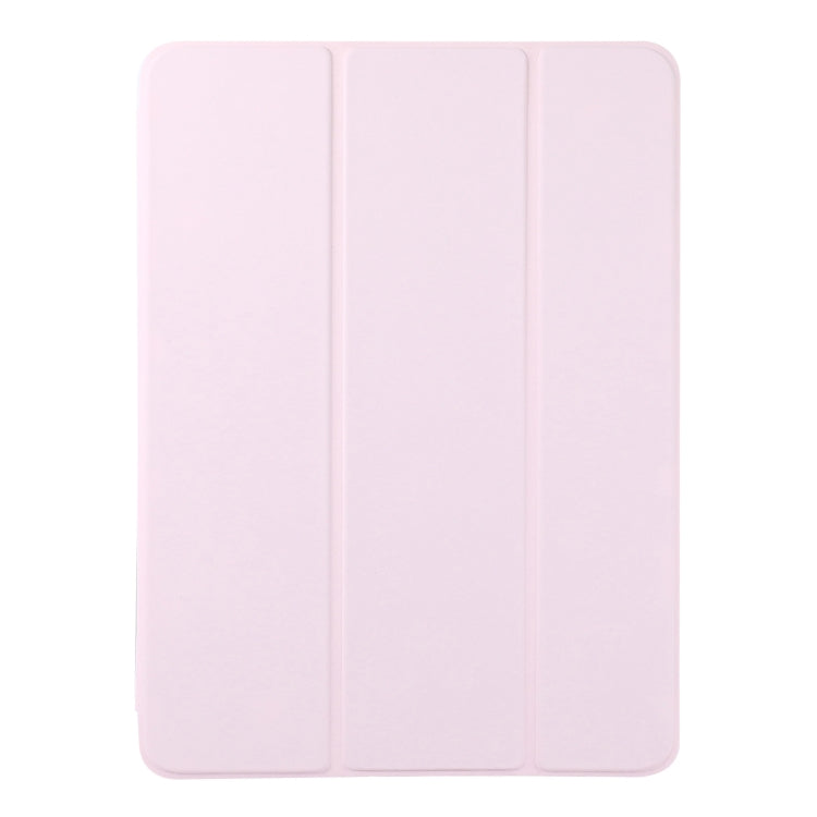 For iPad Air 11 2025 / 2024 Double-sided Clip Non-buckle Magnetic PU Smart Tablet Case(Pink) - iPad Air 11 2025 / 2024 Cases by buy2fix | Online Shopping UK | buy2fix