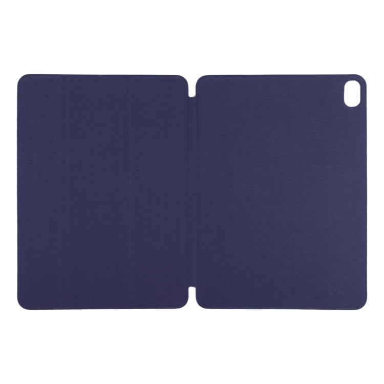 For iPad Air 11 2025 / 2024 Double-sided Clip Non-buckle Magnetic PU Smart Tablet Case(Dark Blue) - iPad Air 11 2025 / 2024 Cases by buy2fix | Online Shopping UK | buy2fix